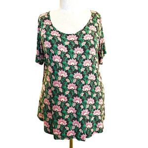 Rose + Olive Printed Tee Tunic